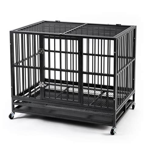 metal dog enclosures|heavy duty metal dog cage.